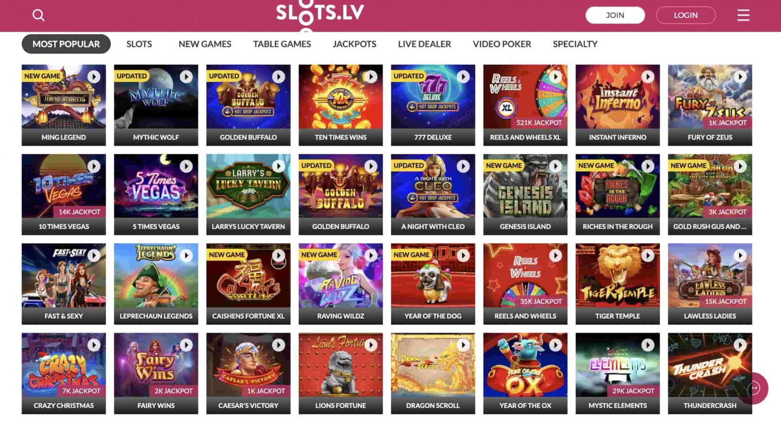 Slots Lv Games