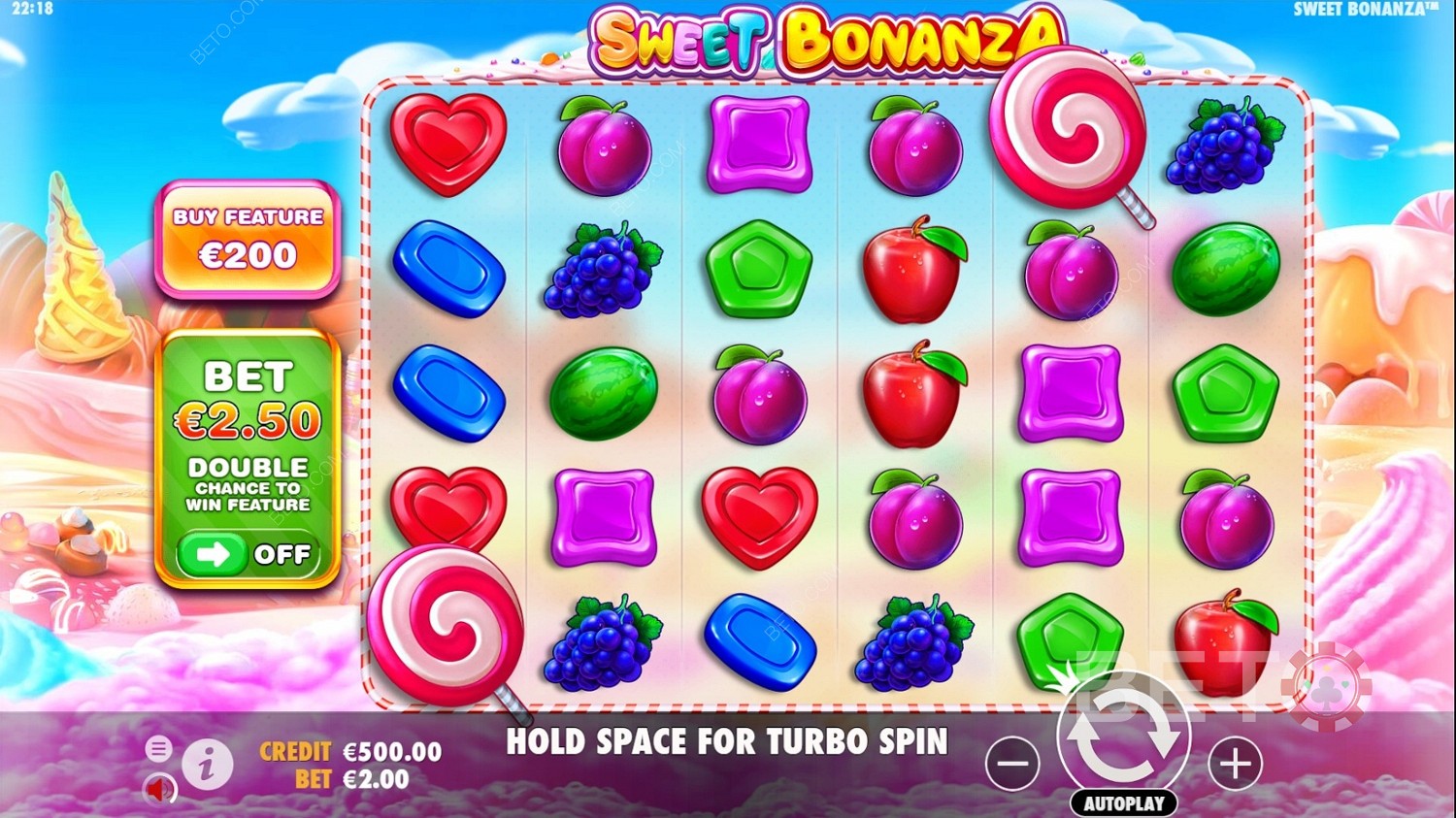 Sweet Bonanza gokkast gameplay