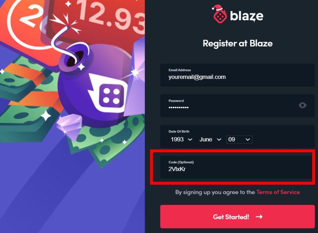 Blaze Casino Registration