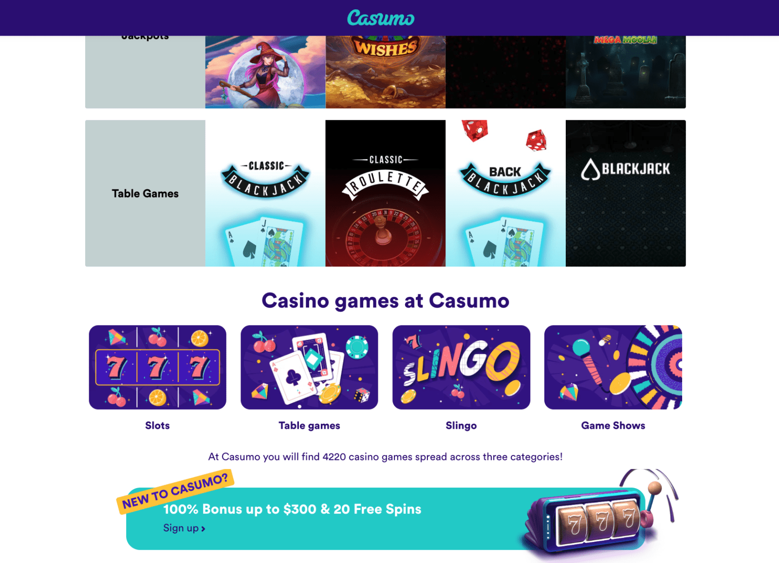 Casumo Casino Oyunları