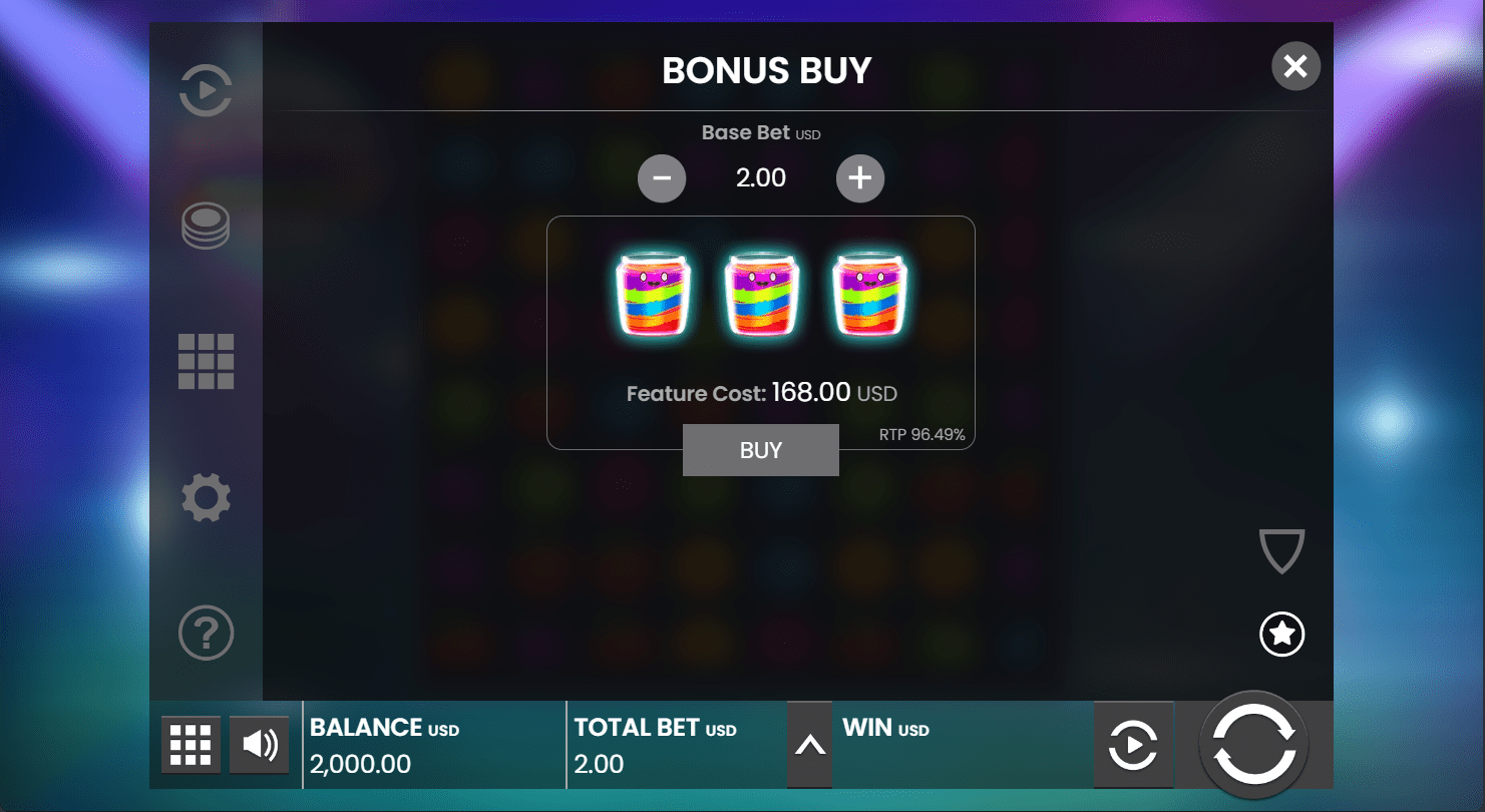 Jammin' Jars Bonus Buy feature