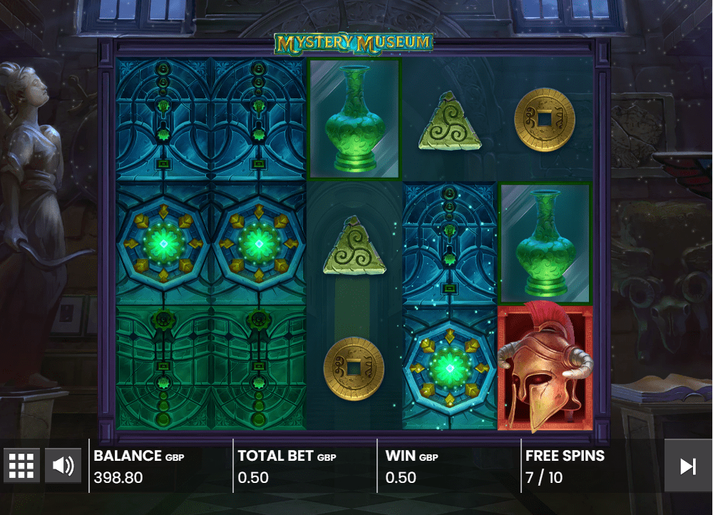 Mystery Museum Free spins round srart